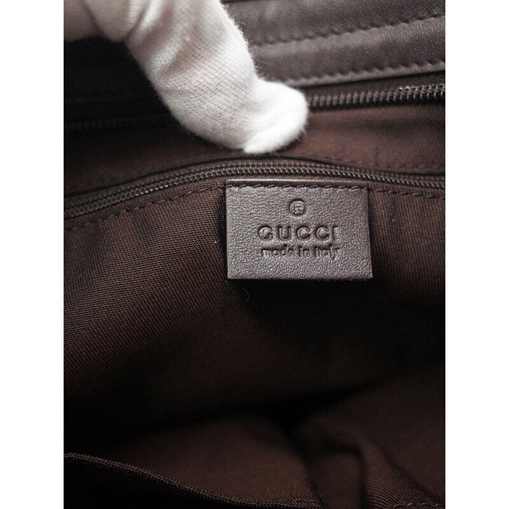 Gucci GG Plus Monogram Flat Messenger Crossbody Bag Brown - Picture 4 of 9